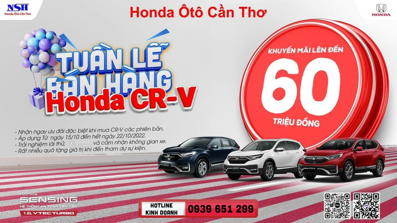 Khuyến Mãi Đặc Biệt: Tuần Lễ Bán Hàng Honda CR-V