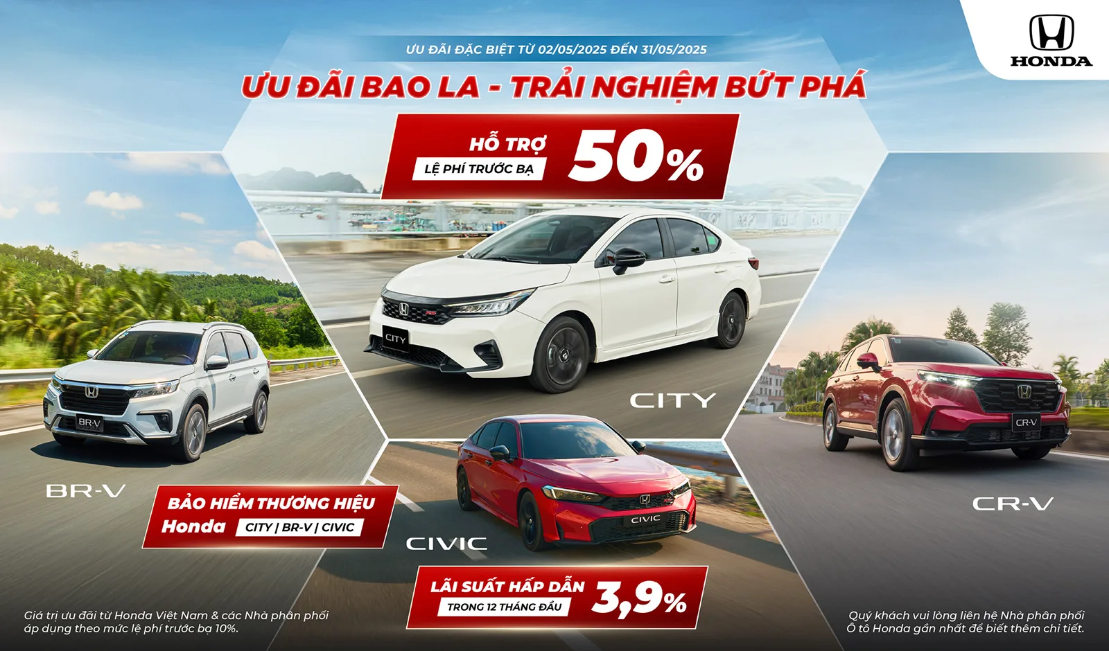 Khuyến mãi mua xe tháng 05/2025: ƯU ĐÃI BAO LA - TRẢI NGHIỆM BỨT PHÁ